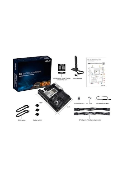 Asus Pro WS TRX50 Sage Wifi AMD TRX50 6400 MHz DDR5 Atx Anakart
