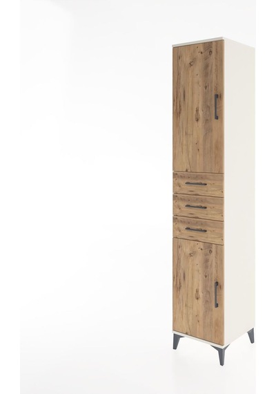 Hyperion Dolap 4 Raflı 3 Çekmeceli 2 Kapaklı 44x44x221 Aytaşı-çam Aytası