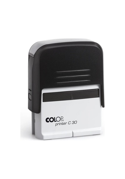 Colop Prınter C30 Siyah Kasa Mavi Keçe - 18x47mm Renksiz