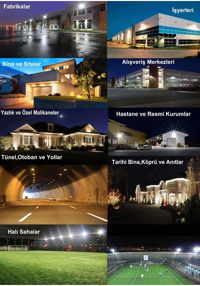 150w Led Yol Sokak Armatür Dls Park Bahçe Çevre Site Bina Dış Mek N11.140