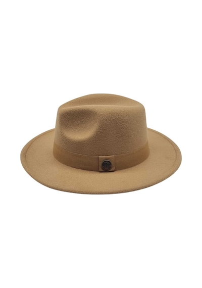 Uniquetrenders Kadın Panama Kaşe Fötr Şapka Camel