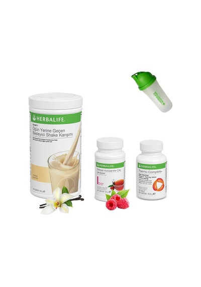 Herbalife Shake Vanilya - Çay Ahududu - Thermo Complete - Shaker Tybzw7vıq1ehnb7b79