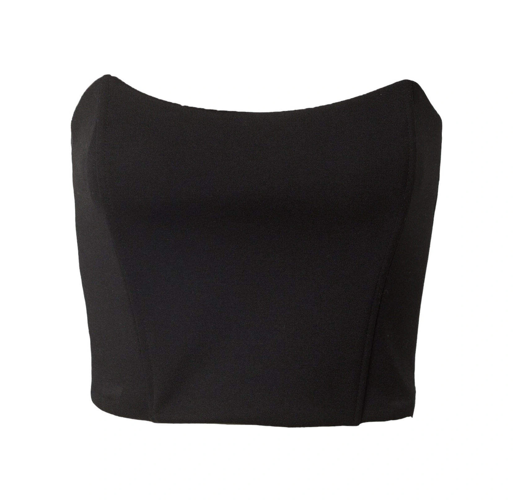 Mamayaga Kadın Straplez Korse Etkili Spor Şık Croptop Büstiyer Siyah