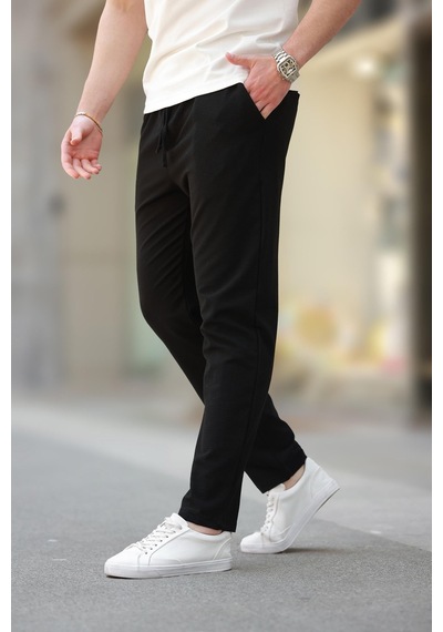 Madmext Siyah Regular Fit Erkek Pantolon E6572