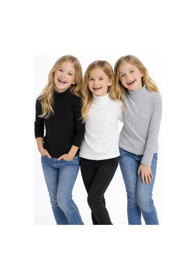 Babido Ribanalı Yarım Boğazlı Unisex Erkek Ve Kız Çocukboğazlı Badi 3 Renk 3adet B.g.r B.g.r Babido Ribanalı Yarım Boğazlı Unisex Erkek Ve Kız Çocukboğazlı Badi 3 Renk 3adet B.g.r B.g.r