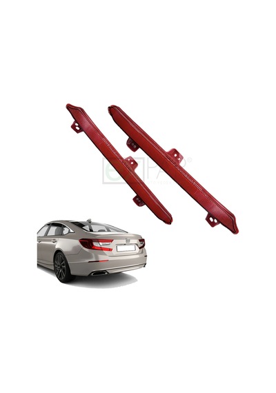 Honda Accord Sağ + Sol Arka Reflektör Takımı 2018 - 2021 Accord Arka Kedi Gözü