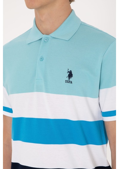 U.S. Polo Assn. Erkek Regular Fit Aqua Polo Yaka Tişört 50306820-VR007
