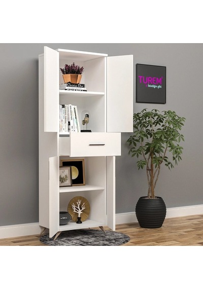 Home Çok Amaçlı Çekmeceli Dolap Suntalam Siyah