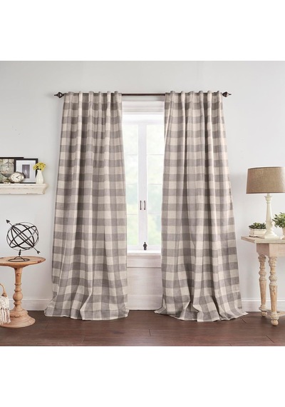 Elrene Home Fashions Farmhouse Living Grainger Buffalo-check Karartma Perdesi, Oturma Odası Ve Yatak Odası Perdesi, Ç Diğer Elrene Home Fashions Farmhouse Living Grainger Buffalo-check Karartma Perdesi, Oturma Odası Ve Yatak Odası Perdesi, Ç Diğer