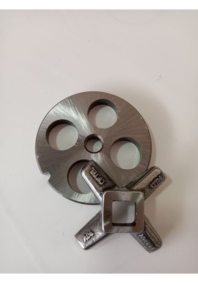 12 Lik Kıyma Makinesi Aynası Ve Bıçak Seti Çelik 4.5 MM