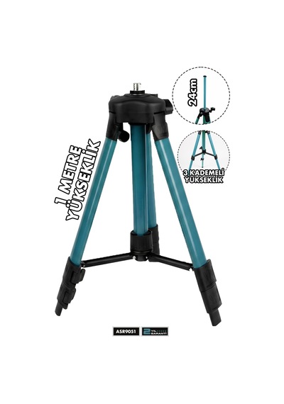 3 Kademeli Alüminyum Lazer Hizalama Tripodu 1 Metre Tripod-3210