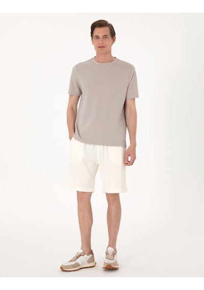 Pierre Cardin Erkek Bej Şort Örme 50303891-vr011 Bej