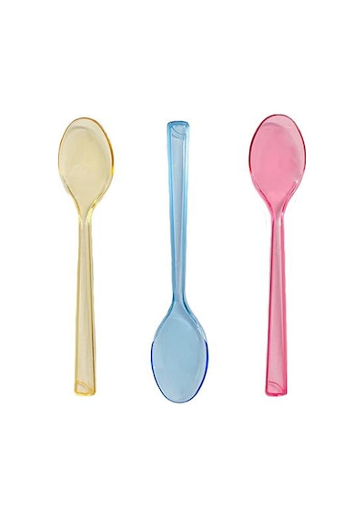 Plastik Renkli Dondurma, Tadım Kaşığı 50 Adet