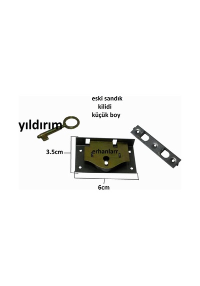 2 Adet Sandık Kilidi Çeyiz Sandıkları Eskilerden Küçük