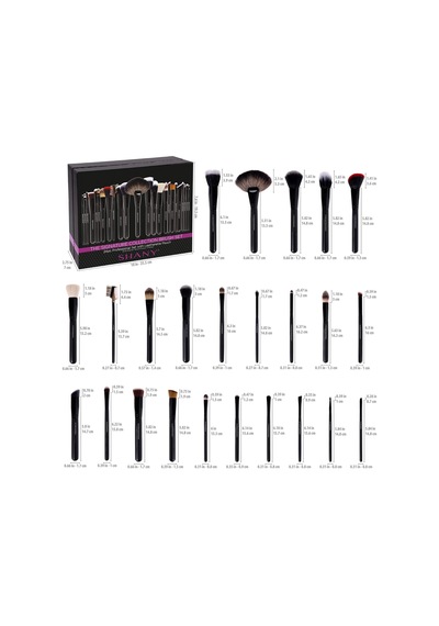 Masterpiece Pro İmza Fırça Seti - 24 Parça El Yapımı Doğal/sentetik Kıl Ahşap Saplı Çok renkli