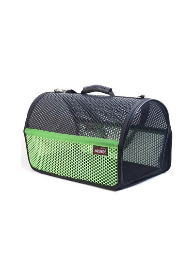 Flybag Voyager Fileli Model Kedi Ve Köpek Taşıma Çantası, 46x30x27 Cm, Yeşil-siyah