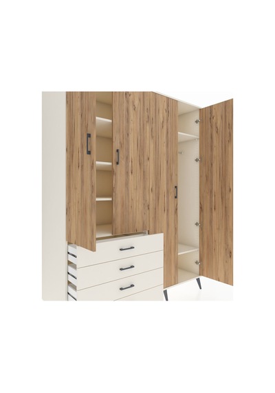 Kronos Gardrop 6 Raflı 4 Çekmeceli Tek Askılı 176x59x221 Aytaşı-çam/aytaşı Çam/aytaşı Kronos Gardrop 6 Raflı 4 Çekmeceli Tek Askılı 176x59x221 Aytaşı-çam/aytaşı Çam/aytaşı