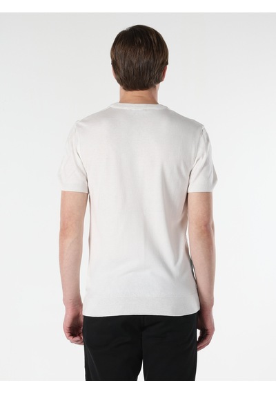 Colin's Regular Fit Bisiklet Yaka Beyaz Erkek Kazak CL1064502_Q1.V1_OFW