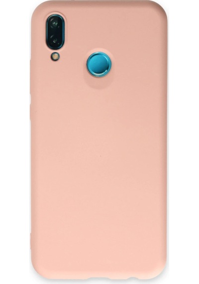Newface Huawei P20 Lite Kılıf Nano İçi Kadife Silikon Semeglbl - 62 - Pudra