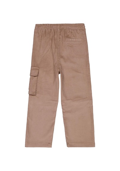 Civil Boys Kargo Cepli Kadife 10-13 Yaş Pantolon - Bej Vizon