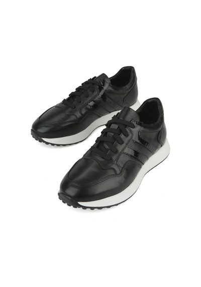 Ziya, Erkek Hakiki Deri Sneaker 1531026z315 Siyah 1531026z315 000 Siyah