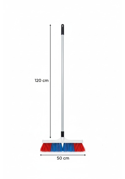 Profesyonel 40 CM Bahçe Ve Dış Mekan Fırçası - 120 CM Metal Saplı Set