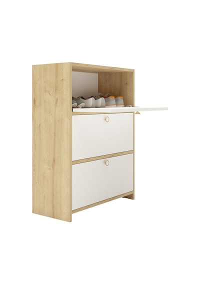 Floradesign Flora 3 Kpaklı Ayakabı Dolabı Ayakkabılık - Çok Amaçlı Dolap Meşe / Beyaz Meşe - Beyaz Floradesign Flora 3 Kpaklı Ayakabı Dolabı Ayakkabılık - Çok Amaçlı Dolap Meşe / Beyaz Meşe - Beyaz