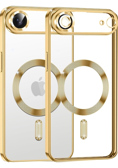 Apple Uyumlu iPhone 17 Air Uyumlu Kross Magneticsafe Kapak - Gold