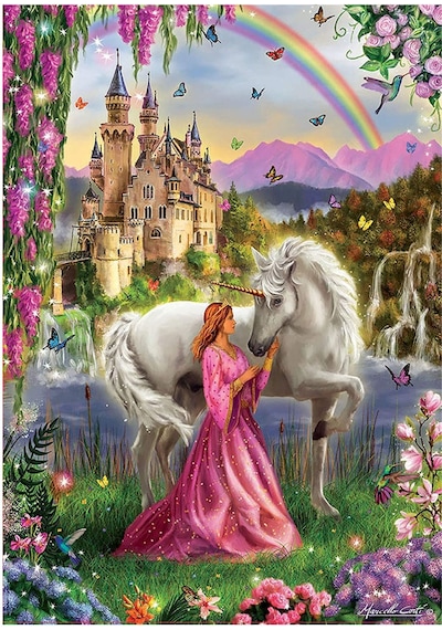 Educa Puzzle 500 Parça Faıry ve Unıcorn 17985