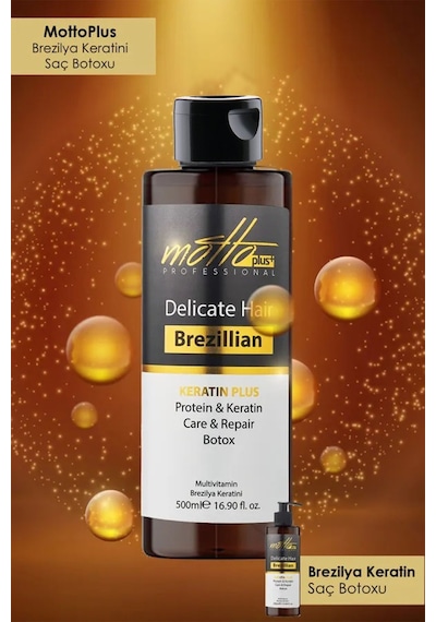 Motto Plus Brezilya Fönü Düzleştirici Keratin Botox Bakımı 400 ML