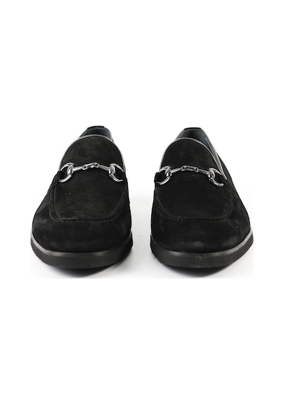 Tuna Hakiki Deri Siyah Loafer Erkek Ayakkabı - 0161 Siyah