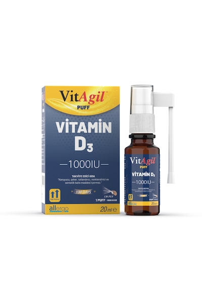 Vitagil Puff - Vitamin D3 1000 Iu - 20 Ml Sprey
