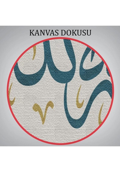 Allah'tan Başka İlah Yoktur Hz Muhammed Onun Kulu Ve Elçisidir Yazılı Kanvas Tablo-3275