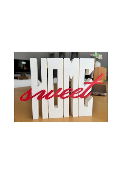 "sweet Home" Yazılı Dekoratif Duvar Süsü