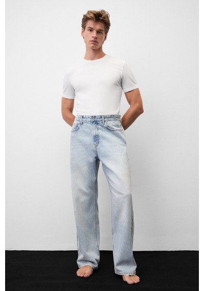 Grımelange Grimelange Carpe Erkek Straight Fit Açık Mavi Jeans