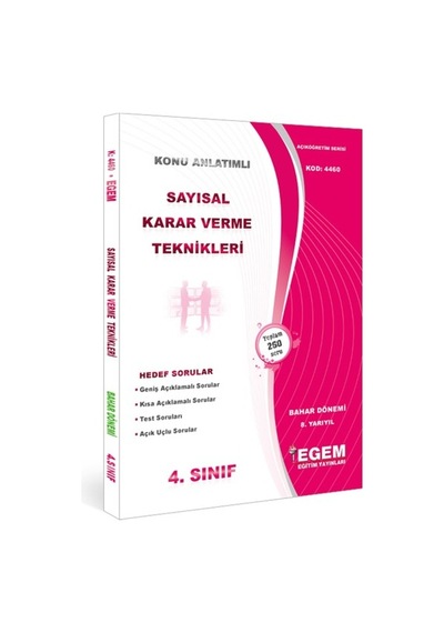 Egem Aöf Anadolu İşletme 4. Sınıf Güz-bahar Konu Soru