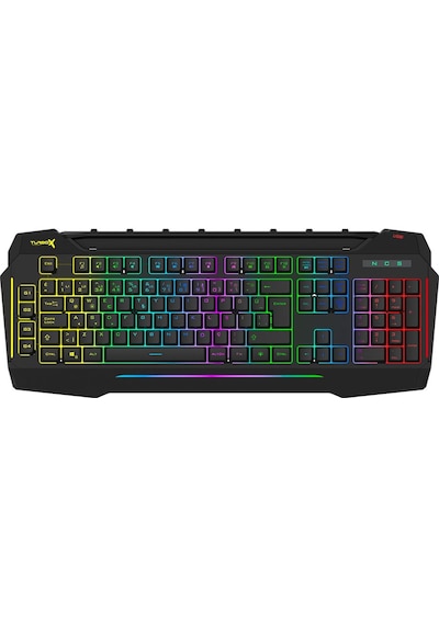 Turbox Giantpeak Mekanik Hisli RGB Işık Makrolu Sese Duyarlı Standart Q Gaming Oyuncu Klavye