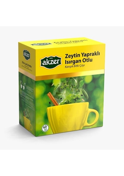 Akzer Zeytin Yaprağı Isırgan Otlu Çay 60'lı