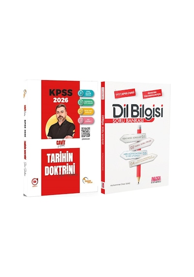 Doktrin Yayınları 2026 Kpss Tarihin Doktrini Ve Akm Dil Bilgisi Soru Bankası Seti 2 Kitap