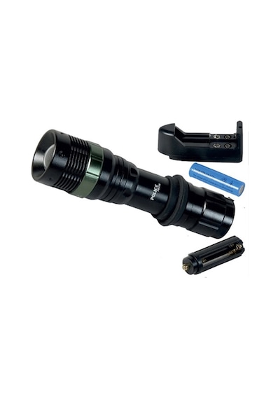 Police Ps-C25 Lityum Pilli Dimmer + Zoomlu Şarjlı El Feneri Siyah