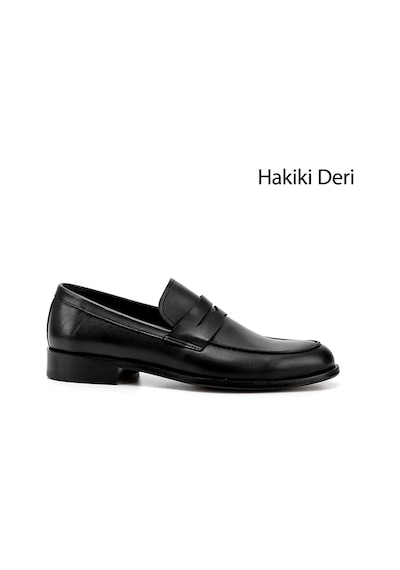 Gönderi(R) Gönderi R Erkek Siyah Kösele Taban Hakiki Deri Loafer Ayakkabı Ddma64901084 Siyah