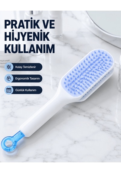 Otomatik Temizlemeli Saç Fırçası Ergonomik Tasarım, Masaj Etkili, Elektriklenmeyi Önleyici Tkndy-bsva4969 Hoparlör 43246029