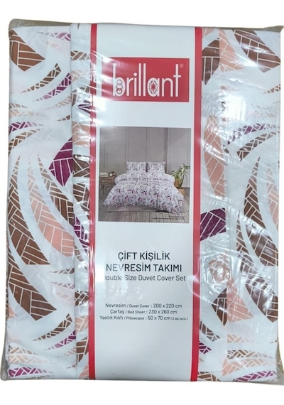 Çift Kişilik Desenli Nevresim Takımı Çok Renkli