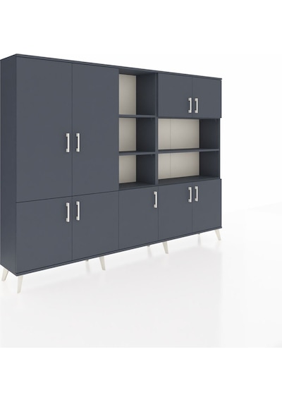 Arges Dolap 14 Raflı 9 Kapaklı 220x30x163 Antrasit-antrasit Antrasit-antrasit Arges Dolap 14 Raflı 9 Kapaklı 220x30x163 Antrasit-antrasit Antrasit-antrasit