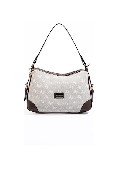 Silver Polo Sp1269 Kadın Omuz Çantası Monogram Taş-kahve