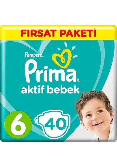 Prima Bebek Bezi 6 Beden Fırsat Paketi 40 Adet