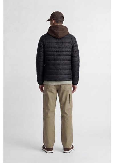 Jack & Jones Jjekıngsley Erkek Hafif Şişme Mont Dik Yaka Günlük Rahat Siyah