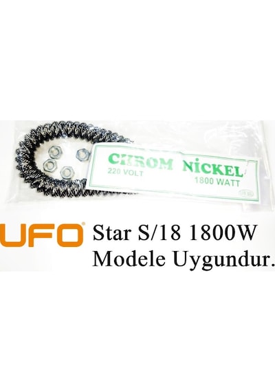 Ufo Star S/18 1800w Uyumlu 1800w İnfrared Soba Isıtıcı Rezistans Teli Yatay