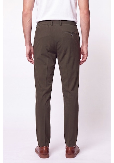 Comfort Fit Esnek Pamuklu Yan Cep Haki Jogger Pantıolon P 1220