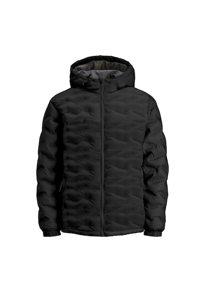 Jack & Jones Jack&Jones Kapüşonlu Puffer Siyah Erkek Mont 122504299 Siyah